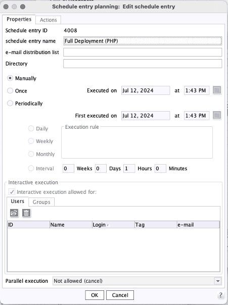 FirstSpirit Rename Schedule Entry