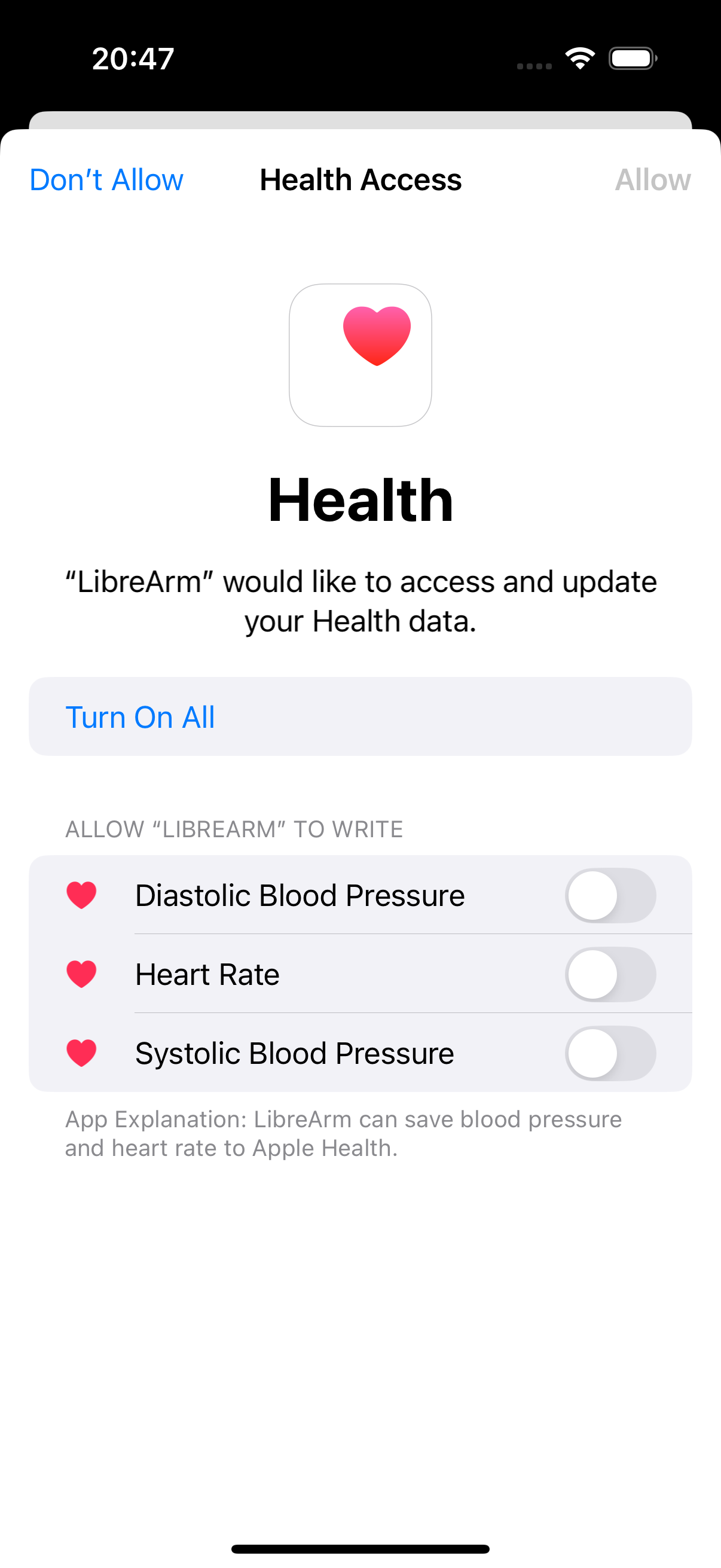 Apple Health Permissions